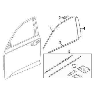 Honda OE - Front Door - Exterior Trim