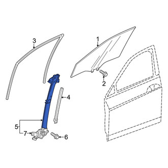 Honda OE - Front Right Window Regulator