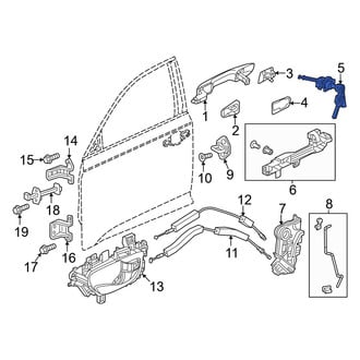 Honda OE - Front Left Forward Exterior Door Handle Gasket