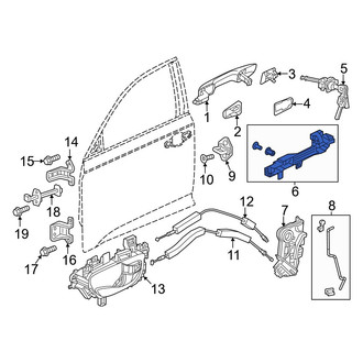 Honda OE - Front Left Exterior Door Handle Base