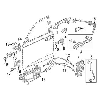 Honda OE - Front Door - Lock & Hardware