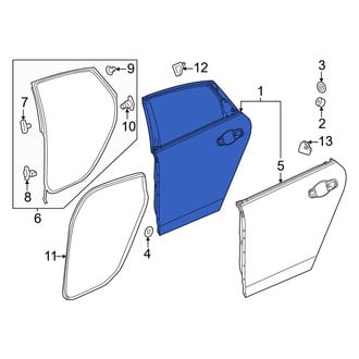 Honda OE - Rear Left Door Shell