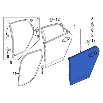 Honda OE - Rear Left Outer Door Outer Panel