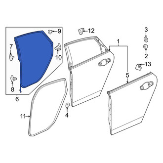 Honda OE - Rear Left Outer Door Seal