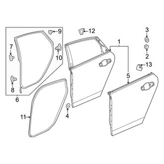 Honda OE - Rear Door - Door & Components