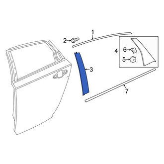 Honda OE - Front Left Door Applique