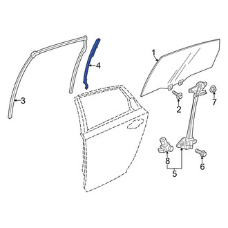 Honda OE - Rear Right Window Regulator Guide