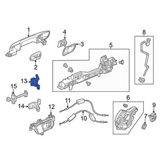 Honda OE - Rear Right Upper Door Hinge