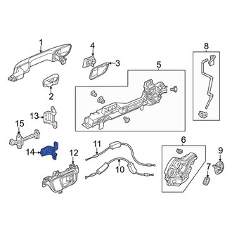 Honda OE - Rear Left Lower Door Hinge