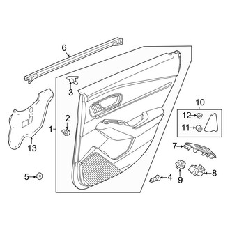 Honda OE - Rear Door - Interior Trim (EX / Hybrid EX-L / Hybrid Sport / Hybrid Sport-L / Hybrid Touring)