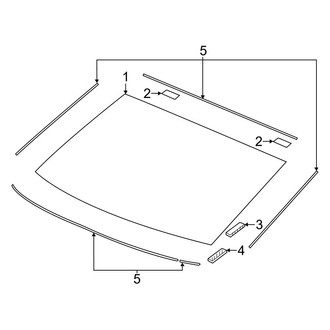 Honda OE - Back Glass - Glass