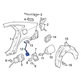 Honda OE - Rear Fuel Filler Door Lock Actuator