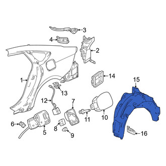 Honda OE - Rear Left Quarter Panel Splash Shield