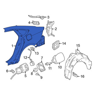 Honda OE - Rear Left Outer Quarter Panel
