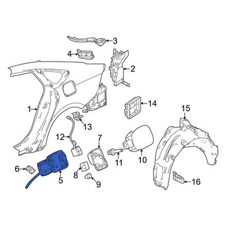 Honda OE - Rear Fuel Filler Housing