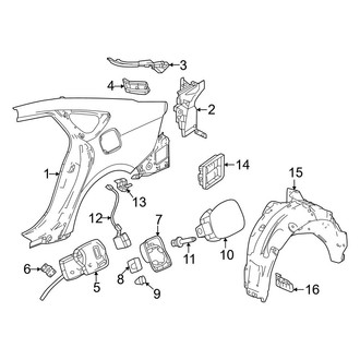 Honda OE - Quarter Panel & Components