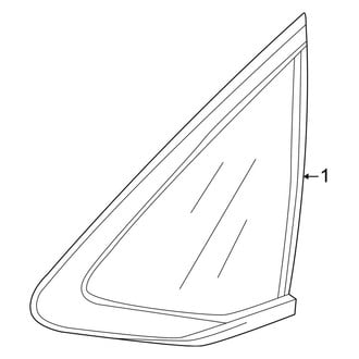 Honda OE - Quarter Panel - Glass