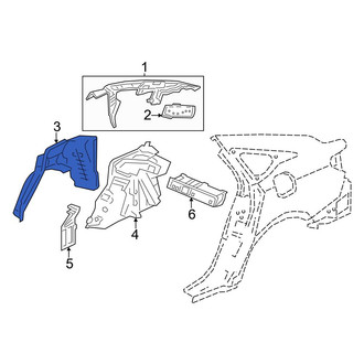 Honda OE - Rear Left Outer Wheel Housing Side Panel