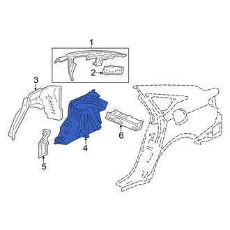 Honda OE - Rear Left Inner Wheel Housing Side Panel