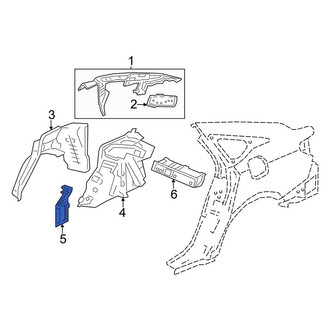 Honda OE - Rear Left Lower Quarter Panel Extension