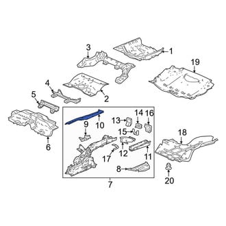 Honda OE - Rear Left Frame Side Member Reinforcement