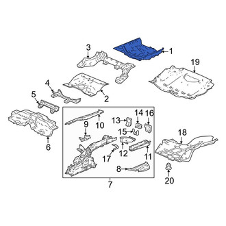 Honda OE - Rear Spare Tire Compartment
