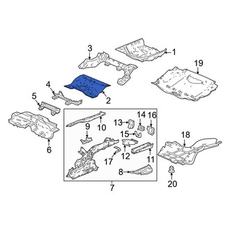 Honda OE - Rear Floor Pan