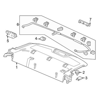 Honda OE - Rear Body & Floor - Interior Trim (Package Tray)