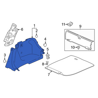 Honda OE - Rear Left Trunk Trim Panel