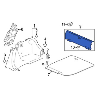 Honda OE - Rear Trunk Trim Scuff Plate