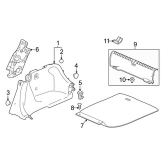 Honda OE - Rear Body & Floor - Interior Trim (Trunk Compartment)
