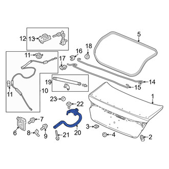 Honda OE - Rear Left Deck Lid Hinge