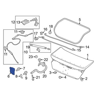 Honda OE - Rear Deck Lid Latch