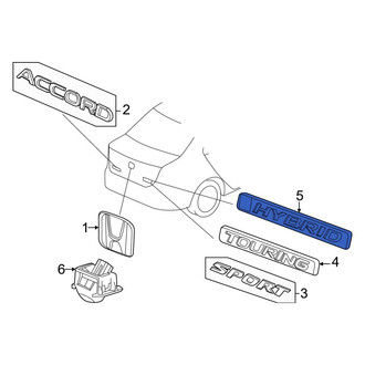 Honda OE - Rear Deck Lid Emblem