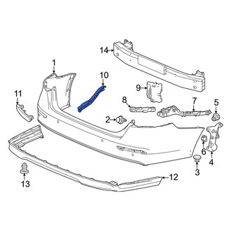 Honda OE - Rear Left Bumper Guide
