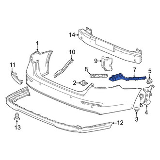Honda OE - Rear Left Bumper Cover Spacer