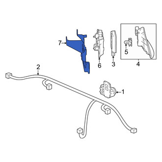 Honda OE - Left Blind Spot Detection System Warning Sensor Bracket
