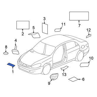 Honda OE - A/C System Information Label