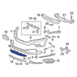 Honda OE - Front Radiator Support Splash Shield
