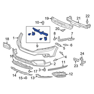 Honda OE - Front Center Bumper Cover Bracket