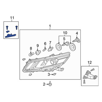 Honda OE - Front Left Headlight Bracket