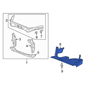 Honda OE - Front Radiator Support Splash Shield