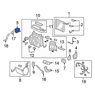 Honda OE - Left HVAC Blend Door Actuator