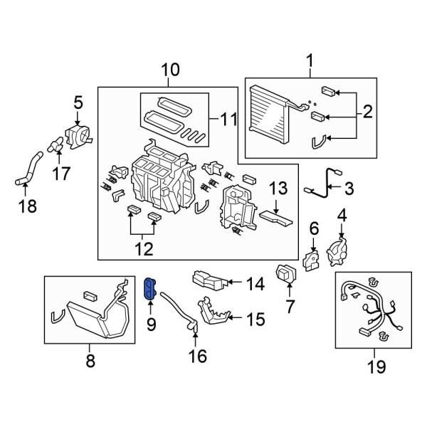 HVAC Heater Hose Grommet