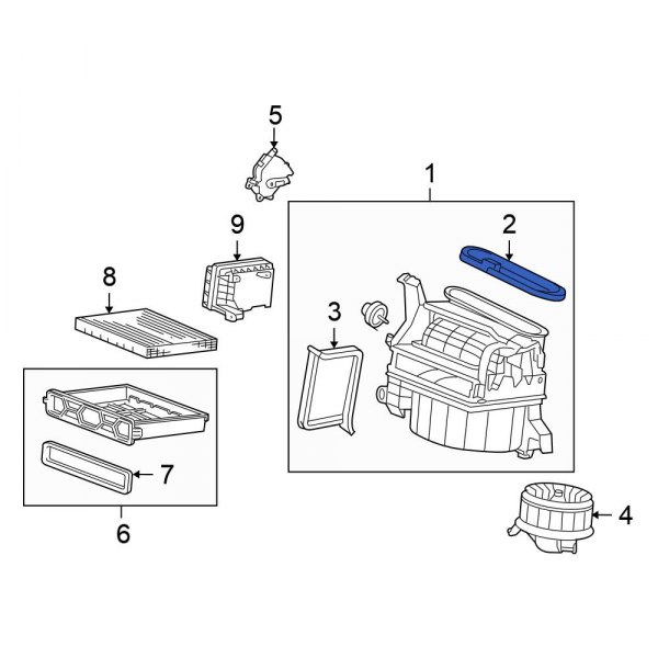 HVAC Blower Case Gasket