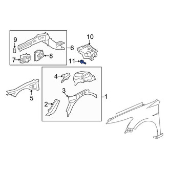 Honda OE - Battery Tray Bolt