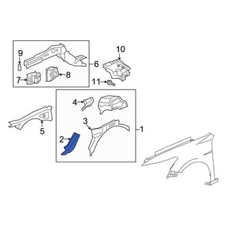 Honda OE - Front Left Fender Apron