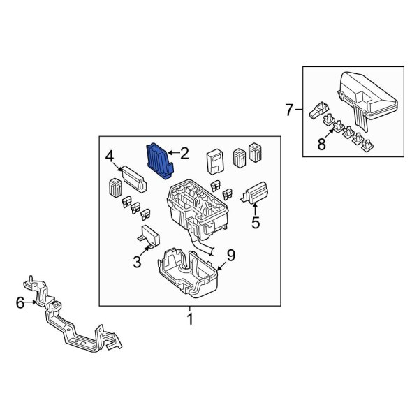 Honda OE 38254TA0003 Powertrain Control Module Relay