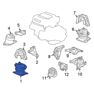 Honda OE - Left Engine Mount
