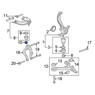 Honda OE - Suspension Ball Joint Nut & Washer